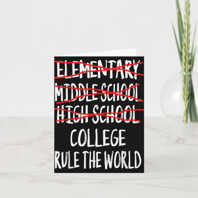 Carte Graduation 2025 - Funny High School Gr (Devant)