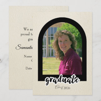 Carte Graduation Announcement fromHigh School with Photo