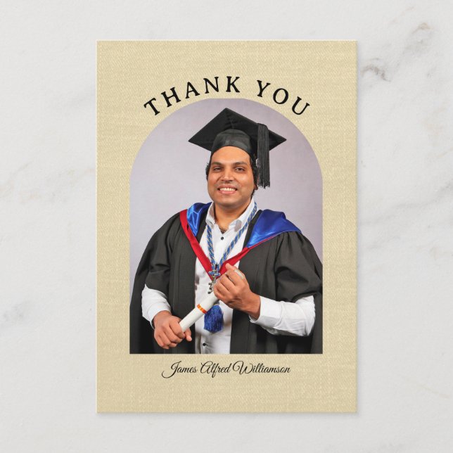 Carte Graduation Arch Thank You card (Devant)