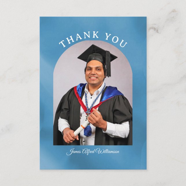 Carte Graduation Arch Thank You card (Devant)