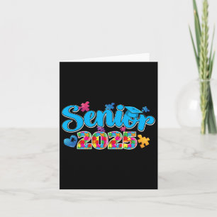 Carte Graduation Autistique Étudiant Senior 2025 Autism 