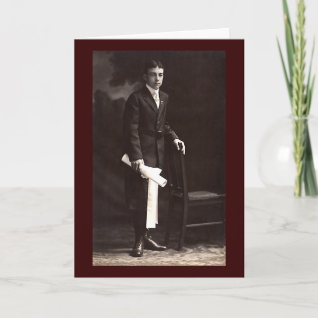 Carte Graduation Boy (Devant)