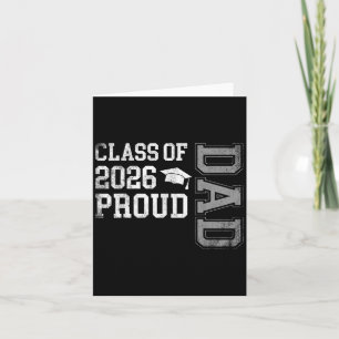 Carte Graduation Cl De 2026 Fier Papa Diplômé Senior Fa