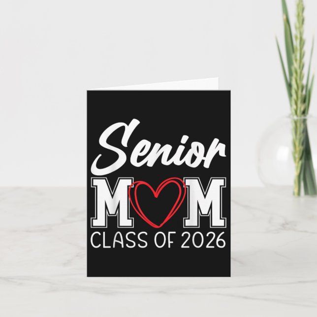 Carte Graduation Cl Of 2026 Senior 2026 (Devant)
