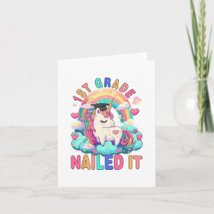 Carte Graduation Clôturé It Graduation Girl Unicorn Grad