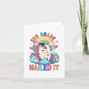 Carte Graduation Clôturé It Graduation Girl Unicorn Grad