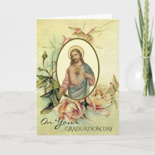 Carte Graduation Commencement Sacred Heart Religious