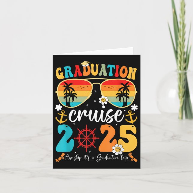 Carte Graduation Cruise Squad Funny Cruising Graduation (Devant)