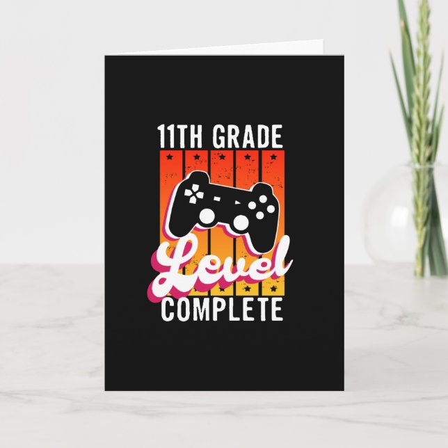 Carte Graduation de 11e année Gamer (Devant)