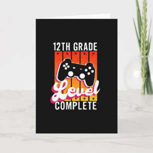 Carte Graduation de 12e année Gamer Graduation