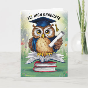 Carte Graduation de la chouette personnalisée