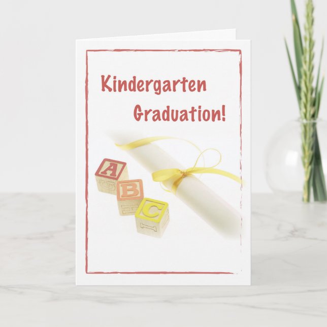 Carte Graduation de la maternelle (Devant)