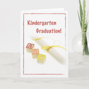 Carte Graduation de la maternelle