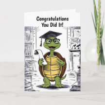 Graduation de tortue personnalisée