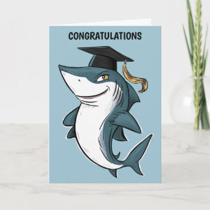 Carte Graduation du requin personnalisée