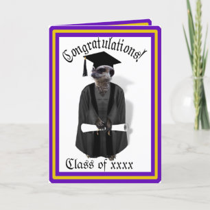 Carte Graduation Meerkat Graduate
