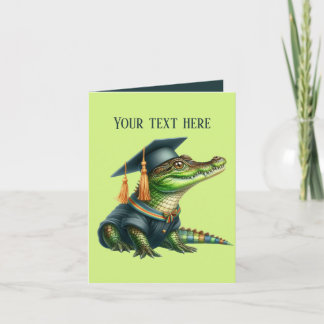 Carte Graduation mûre ajouter un alligator de message