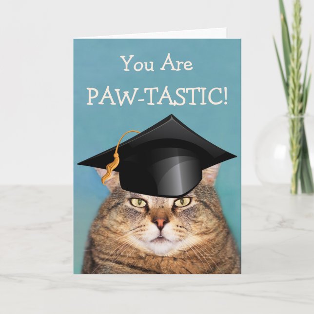 Carte Graduation Paw-Tastic (Devant)