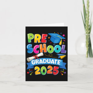 Carte Graduation préscolaire 2025 Pré-k Graduate Kids Bo
