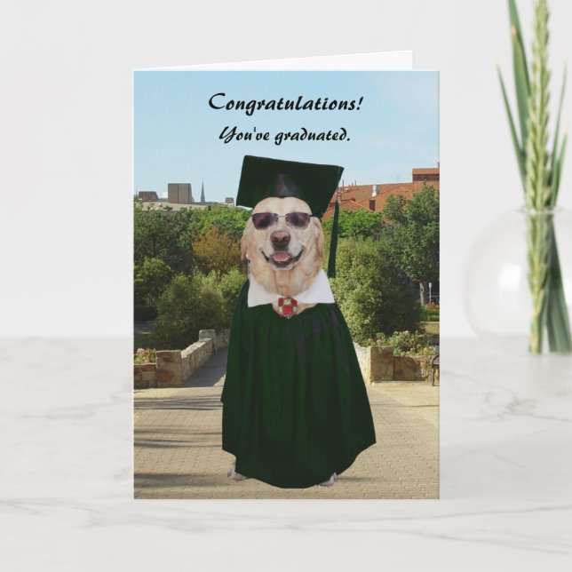 Carte Graduation sur mesure pour chien/laboratoire (Devant)