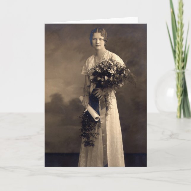 Carte Graduation vintage (Devant)