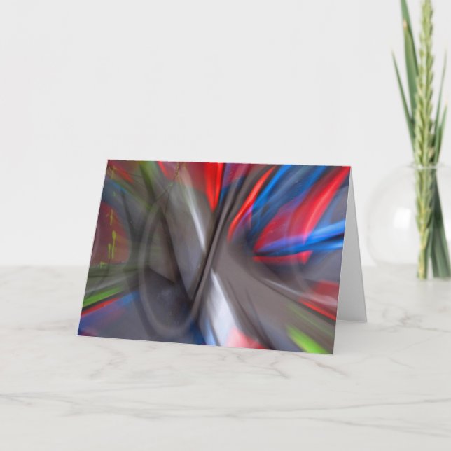 Carte Graffiti Abstrait (Devant)