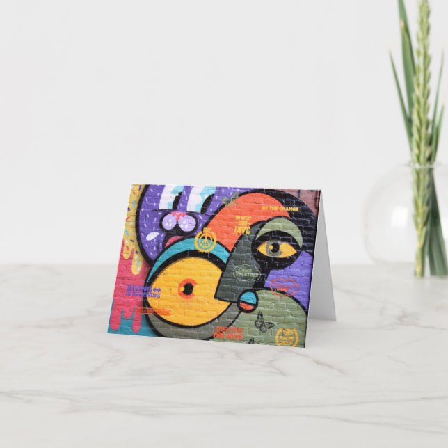 Carte Graffiti notecard d'Amsterdam (Devant)