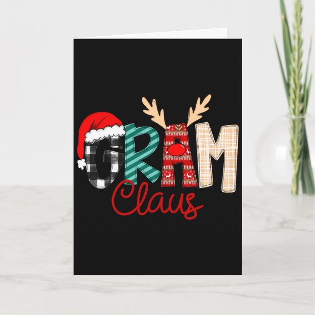 Carte Gram Claus Xmas Happy New Santa Claus Merry Christ (Devant)