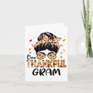 Carte Gram Un Merci Bun Messy Grand-mère Thanksgiving F