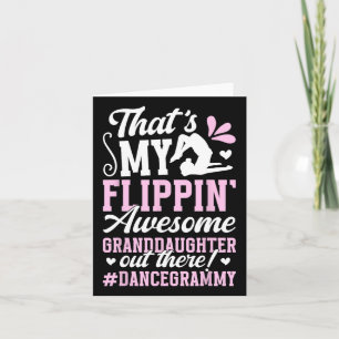 Carte Grammy De Danse De Grandgirl D'Une Danse Gra Danse