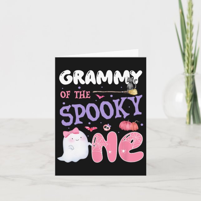 Carte Grammy Du Éffrayant Un 1Er Anniversaire Halloween  (Devant)