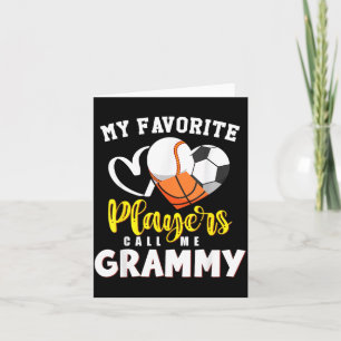 Carte Grammy Joueurs de Baseball Soccer de Basball préfé
