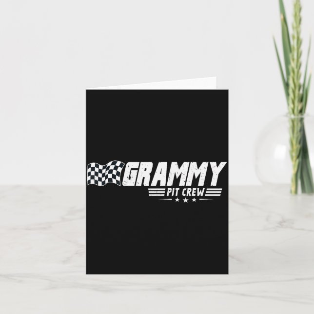 Carte Grammy T Crew Race Car Birthday Family Racing  (Devant)