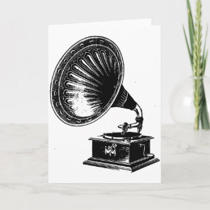 Carte Gramophone Vintage