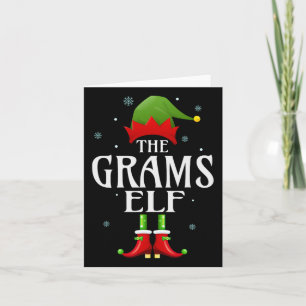 Carte Grams Elf Xmas Correspondant Famille Groupe Noël