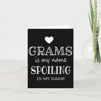 Carte Grams Est Mon Nom Funny Grams Cadeaux Graphiques P