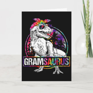 Carte Gramsaurus Dinosaure Gram Saurus Famille T-Shirt A