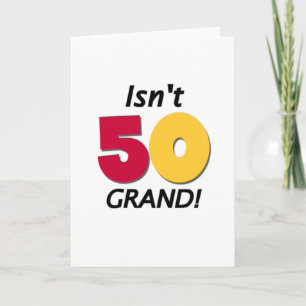 Carte Grand 50e anniversaire