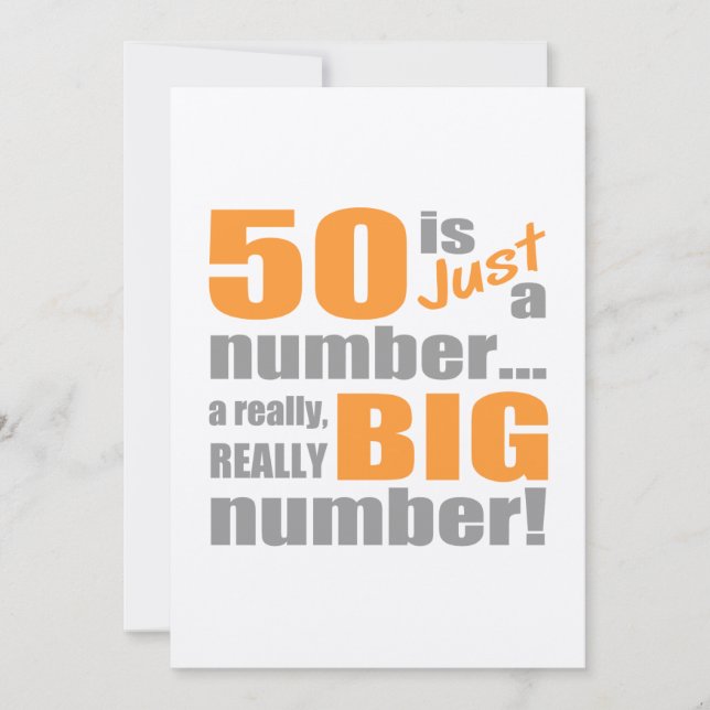 Carte Grand 50e anniversaire (Devant)