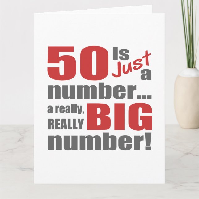 Carte Grand 50e anniversaire (Devant)