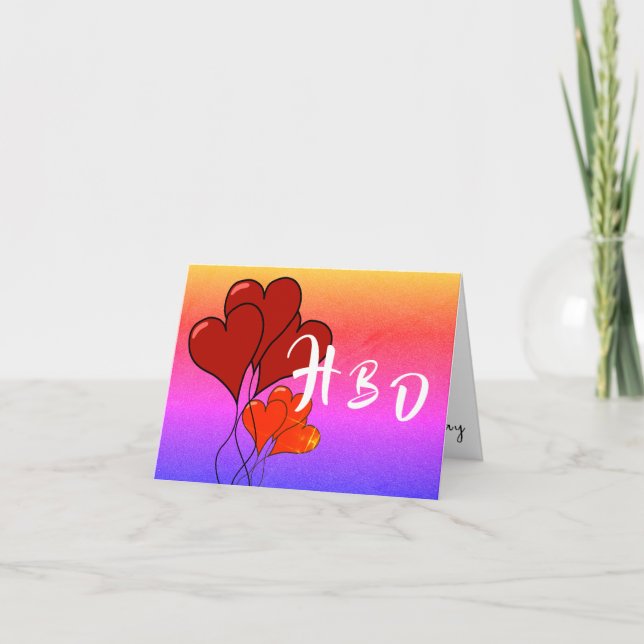 Carte Grand anniversaire (Devant)