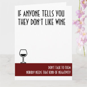 Carte Grand Anniversaire rouge de l'amateur de vin