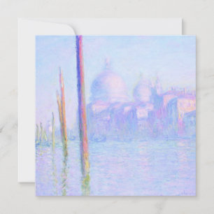 Carte Grand Canal à Venise (par Claude Monet)