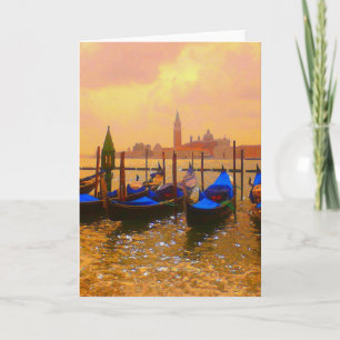 Carte Grand Canal de Venise et Gondolas Italie Voyage d'