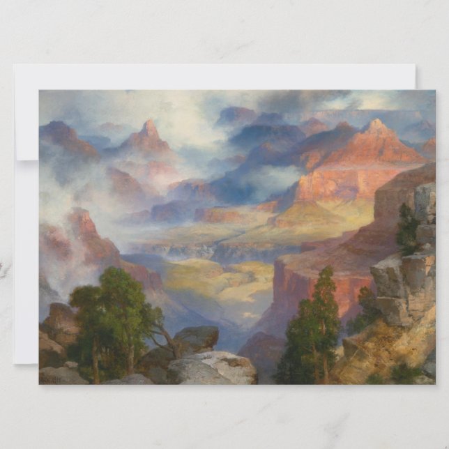 Carte Grand Canyon à Mist (par Thomas Moran) (Devant)