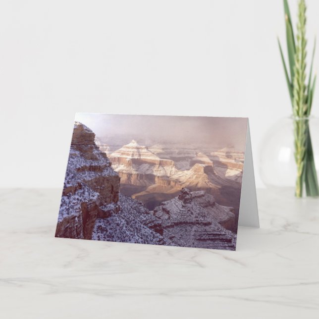 Carte Grand Canyon en hiver (Devant)