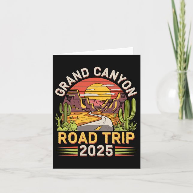 Carte Grand Canyon Road Trip 2025 - Vacances d'été (Devant)