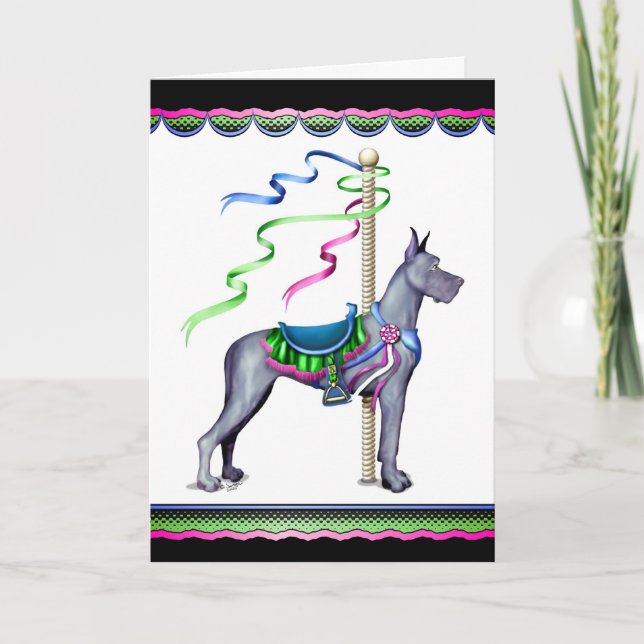 Carte Grand Carrousel bleu Danse - Customisé (Devant)