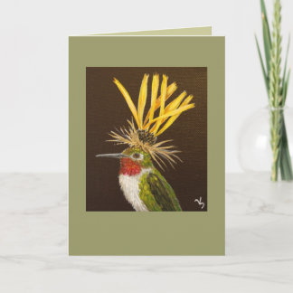 Carte grand colibri