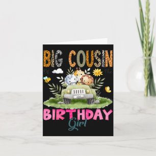 Carte Grand Cousin de la Safari Jungle de la Fille d'Ann